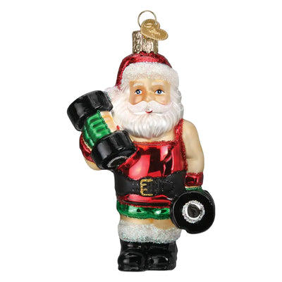 Bodybuilder Santa Decor